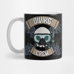 Diving crew Jolly Roger pirate flag Mug